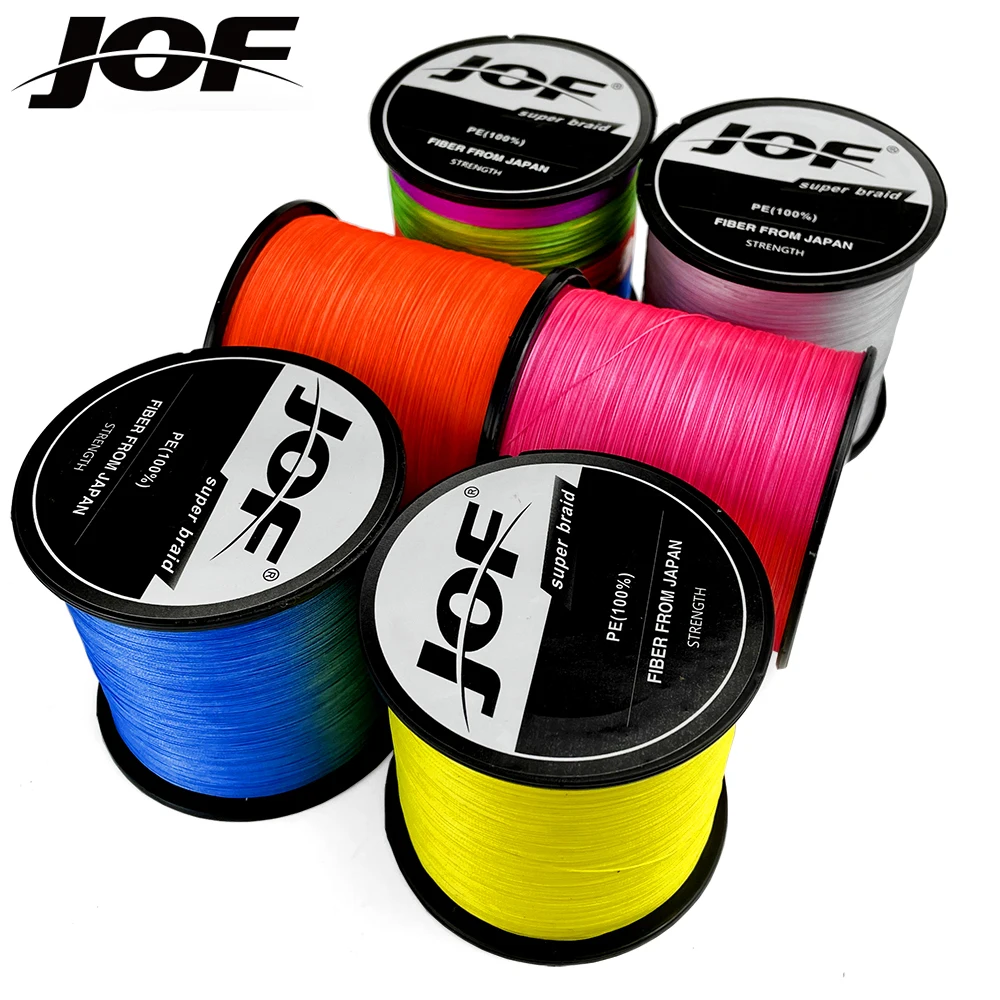 

JOF X4 Braided PE Line Multicolour High Stength Fishing Lure Lines for Ocean Boat Fishing 300M 500M 1000M Sea Fishing