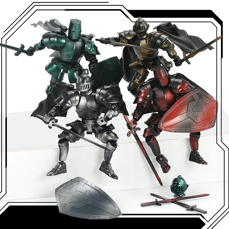 Knight Action Figures Paladin 13 Jointed Movable Shapeshift Robot 3D Printed Mannequin Character Assembl Toys Gift action figure toys