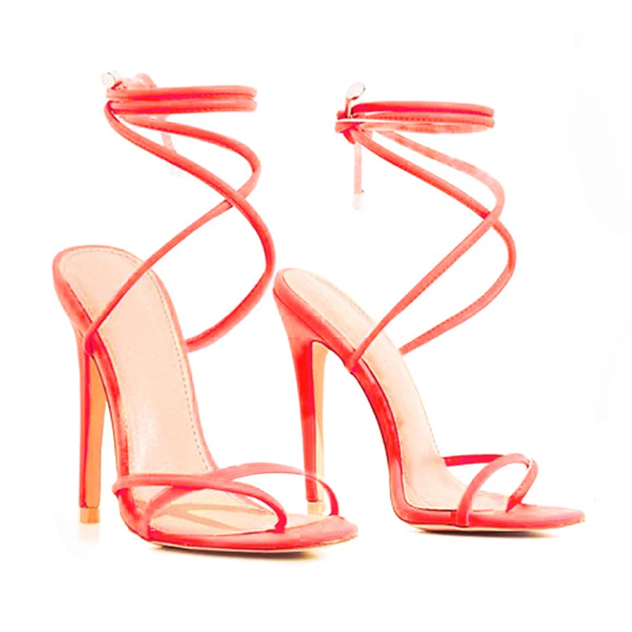 Sandalias Blancas Mujer Verano Sandalias De Tacón Alto Con Punta