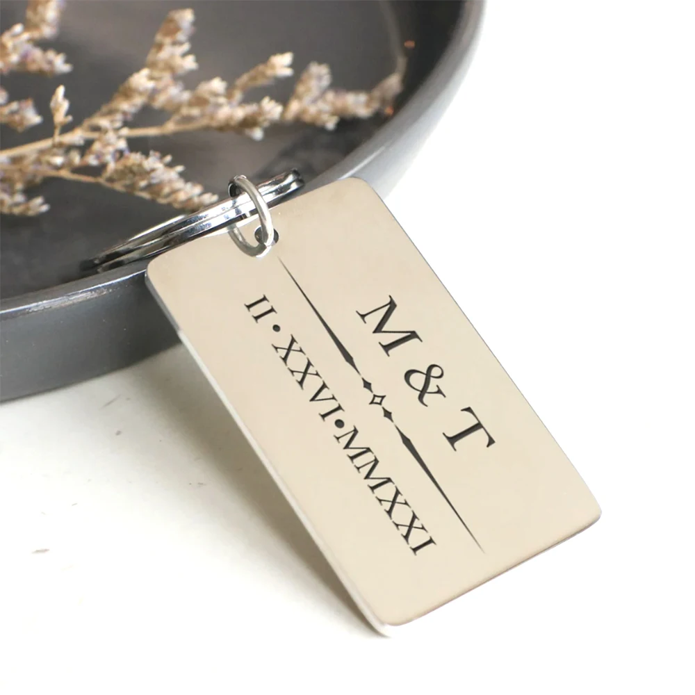 

Personalized Fashion Keychain, Metal Custom Engraved Name Keychain, Birthday Anniversary Gift For Her, Jewelry Creative Jewelry