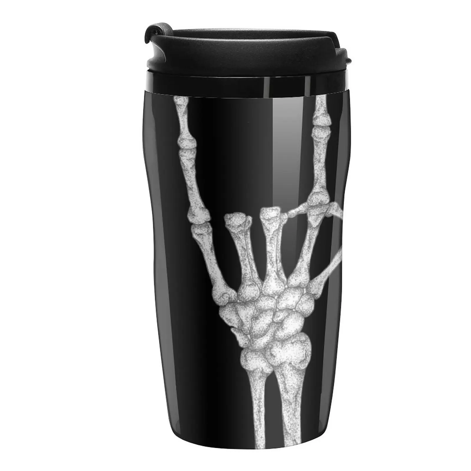 

Rock On Skeleton Hand Travel Coffee Mug Mate Cup Cup Coffe