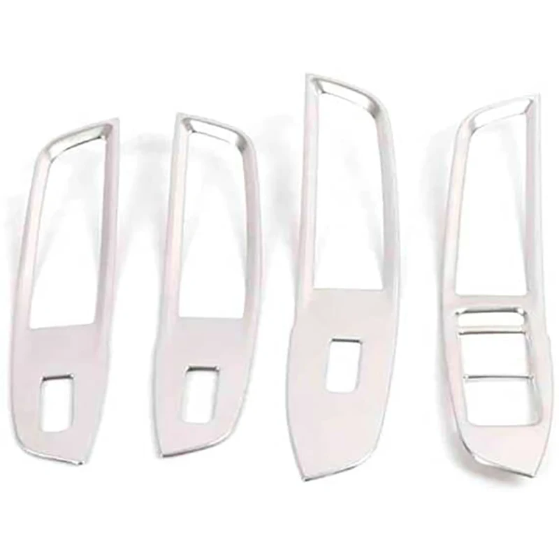 For Mg Zs 2017-2021 Car Window Button Switch Cover Glass Lifting Trim Frame Stainless Steel Decoration Accessories