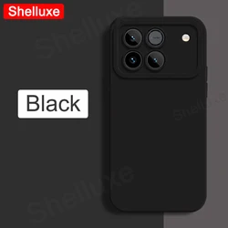 Enhanced Liquid Silicone Shockproof Phone Case with Silky Feel - Square Design for Honor Win (Black)