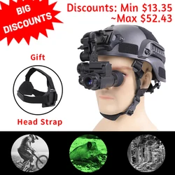 NVG10 Helmet Night Vision Goggle 1920x1080p Green Tactical Head Night Vision Monocular WiFi IP66 Hunting Night Vision Device