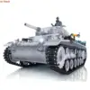 Heng Long 1/16 Snow FPV Camera 7.0 Customized Panzer III H RTR RC Tank 3849 Metal Wheels Gearbox Army BB Smoke Unit Toys TH17378 6
