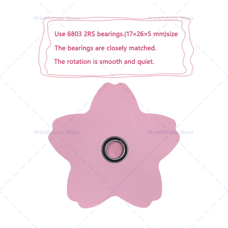 Sakura 3D Printed Smooth & Quiet Yarn Spinner Holder