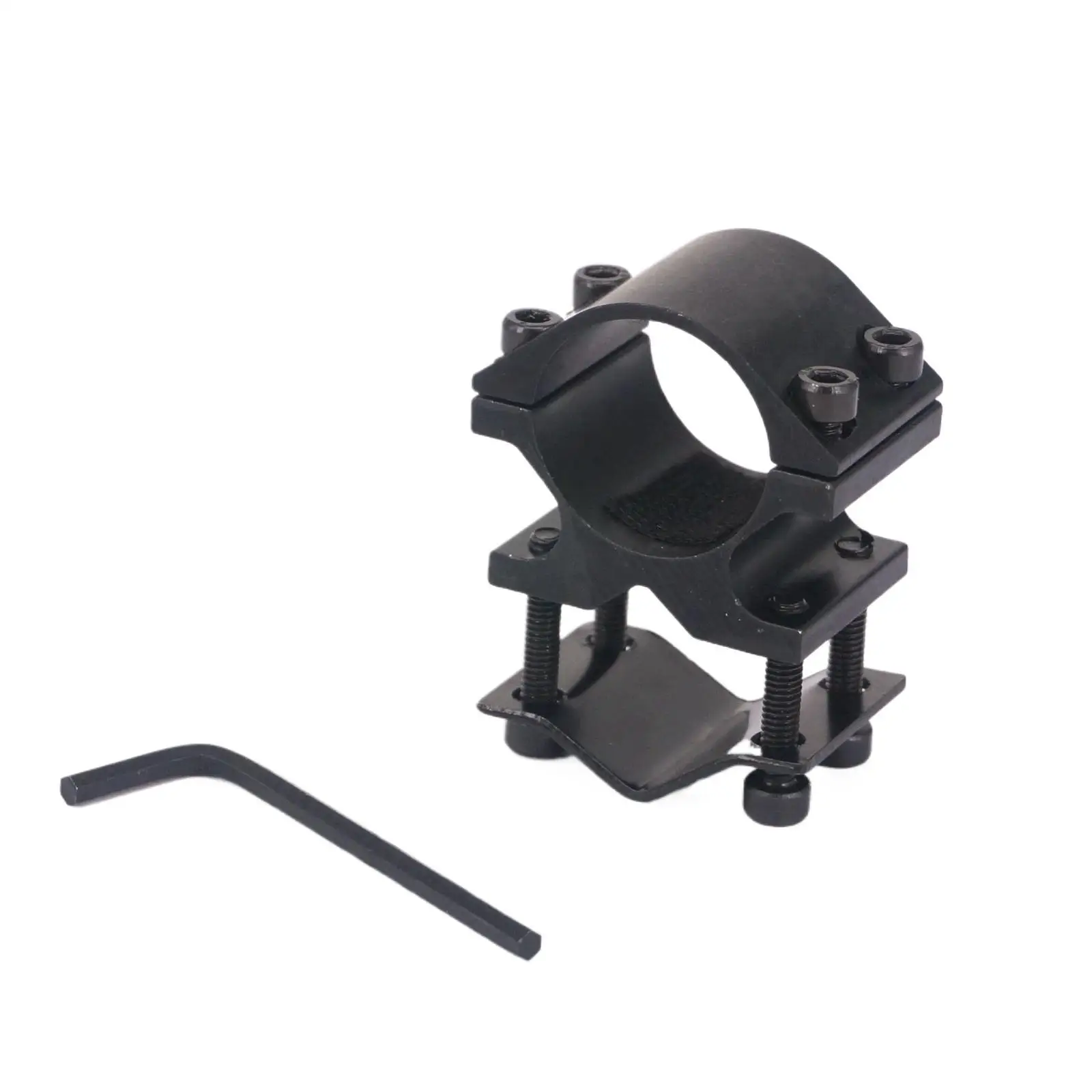 Flashlight Bracket Clamp Outdoor Accessory Flashlight Torch Laser Bracket Clamp Mount 25mm Ring Holder Fit 9-23mm Barrel