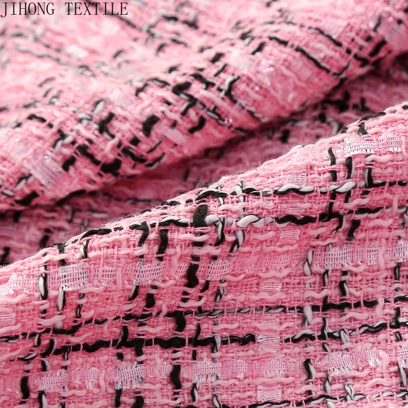 Pink Tweed Fabric 6