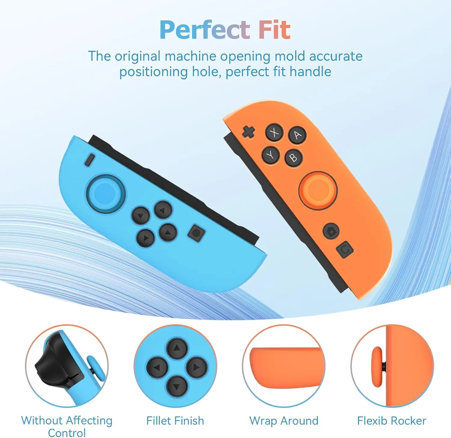 Coque En Silicone Antidérapante Pour Joy-Con Switch 2 - Lot De 2 - Protection Complète