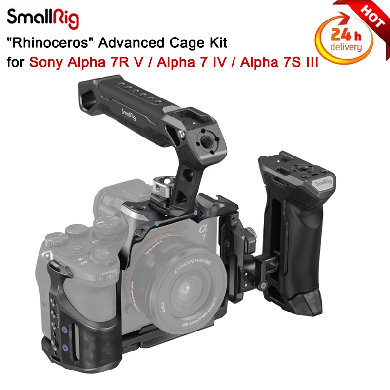 Kit Gabbia Avanzata Smallrig "Rhinoceros" Per Sony Alpha 7R V / Alpha 7 Iv / Alpha 7S Iii 3710 3708