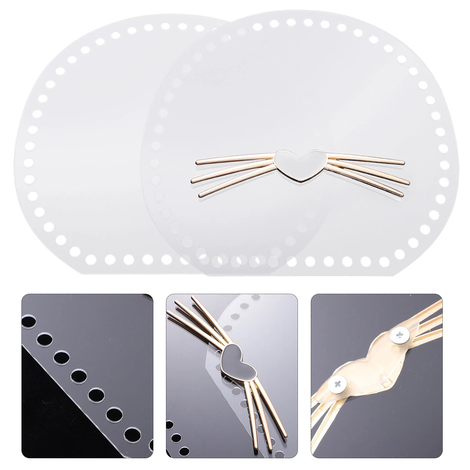 

Handbags Transparent Sheet Crochet Accessories Handmade Tools