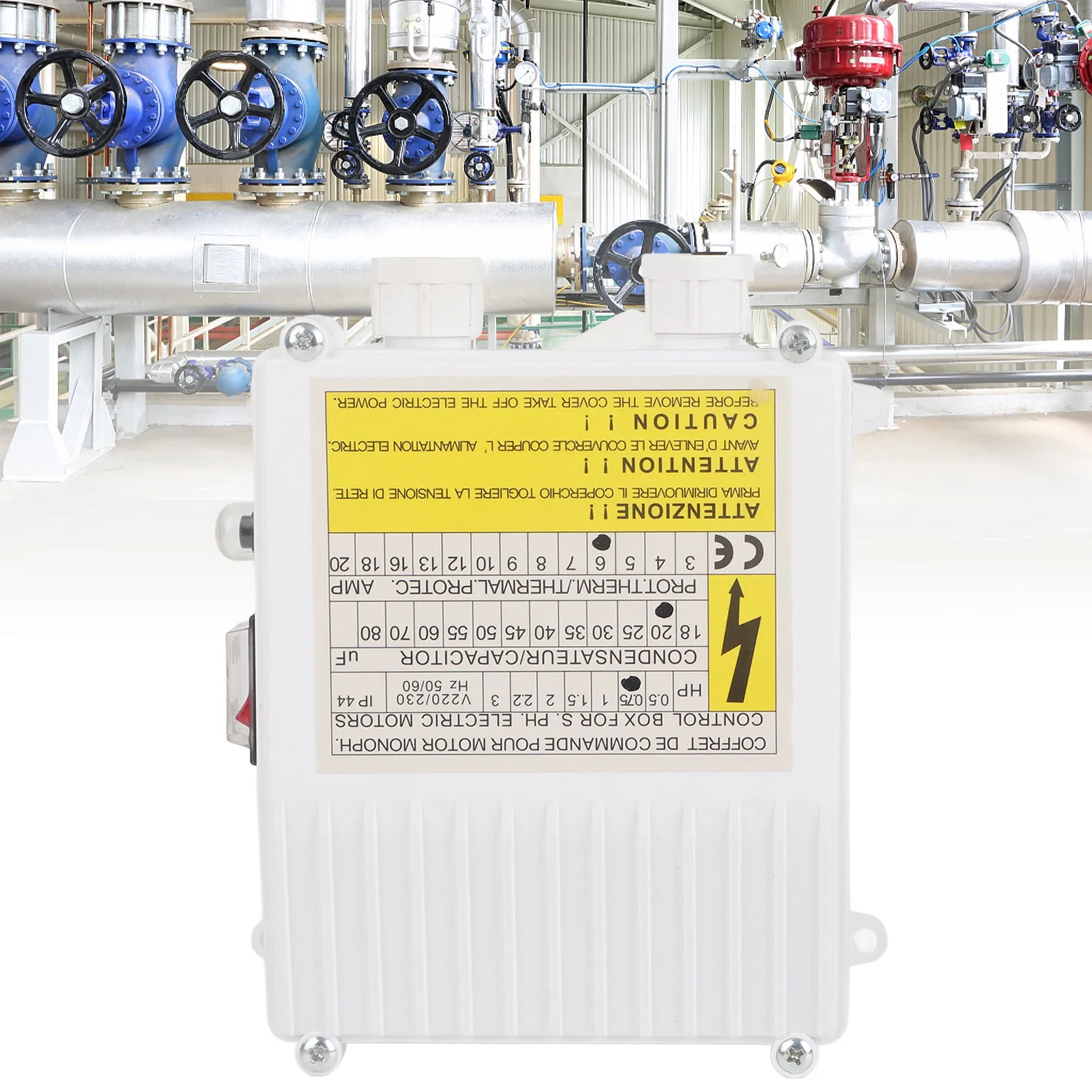 กล่องควบคุมปั๊มในตัวตัวควบคุมเบรกเกอร์ป้องกันความร้อนสําหรับปั๊มดูดในครัวเรือนแบบจุ่มลึก 1