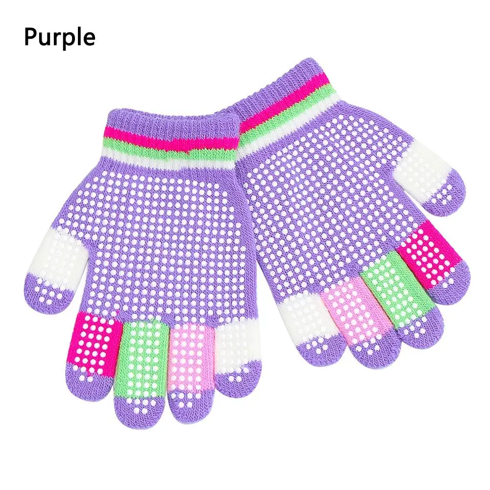Acrylic Knitted Winter Gloves For Kids