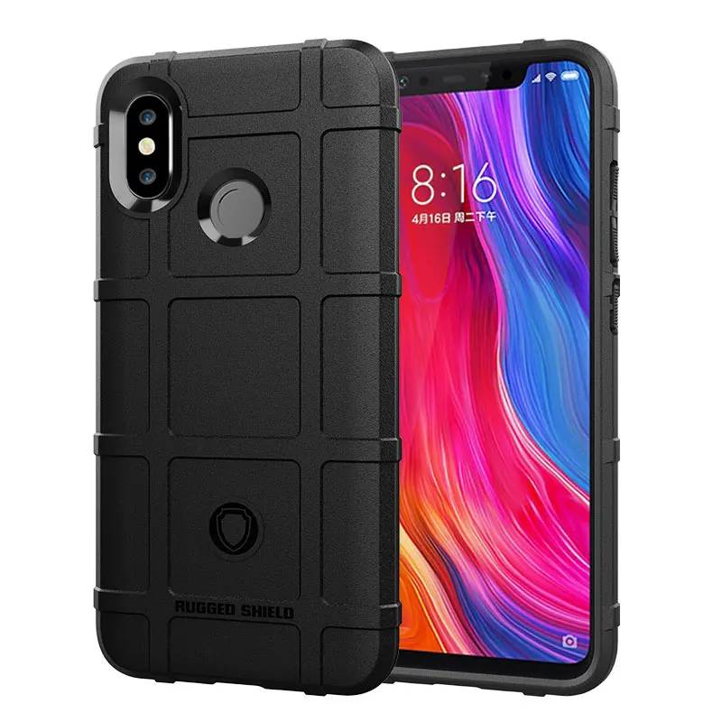 Shockproof Silicone Armor Matte Rubber Phone Cover - Anti-Knock Shield Case