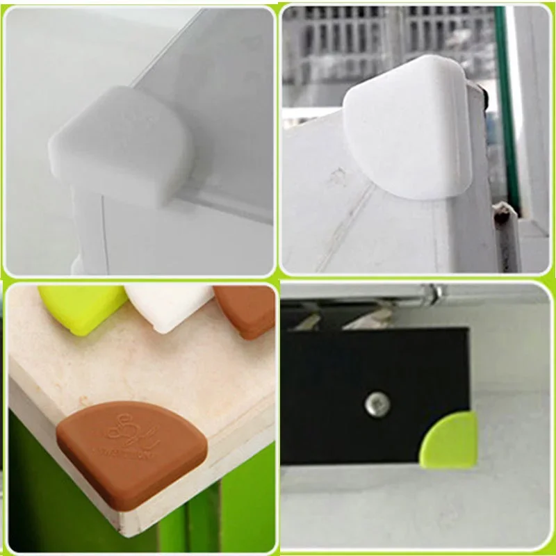 4Pcs/set Child Silicone Safe Corner Protector Baby Arc Safety Edge Guard for Anticollision Protection Cover Angle Pad From Table