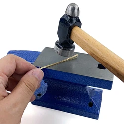 W0YA Mini Iron Angle Anvil for BENCH Block Round Horn Anvil Jewelers Gold Strike Tool for Jewelry Making Forge Tools Equipmen