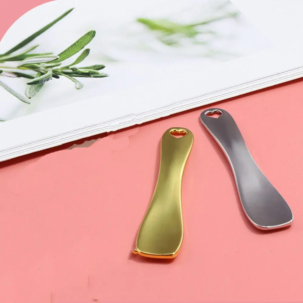 2 Stück Edelstahl Kosmetik-Spatel – Mini-Löffel Für Cremes, Make-up & Proben (8,1 Cm) – Silber, Hygienisch, Wiederverwendbar
