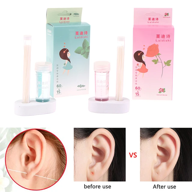 180 Pulitori Monouso Per Fori Degli Orecchini - Bastoncini Detergenti Per Cura Piercing E Igiene Orecchie