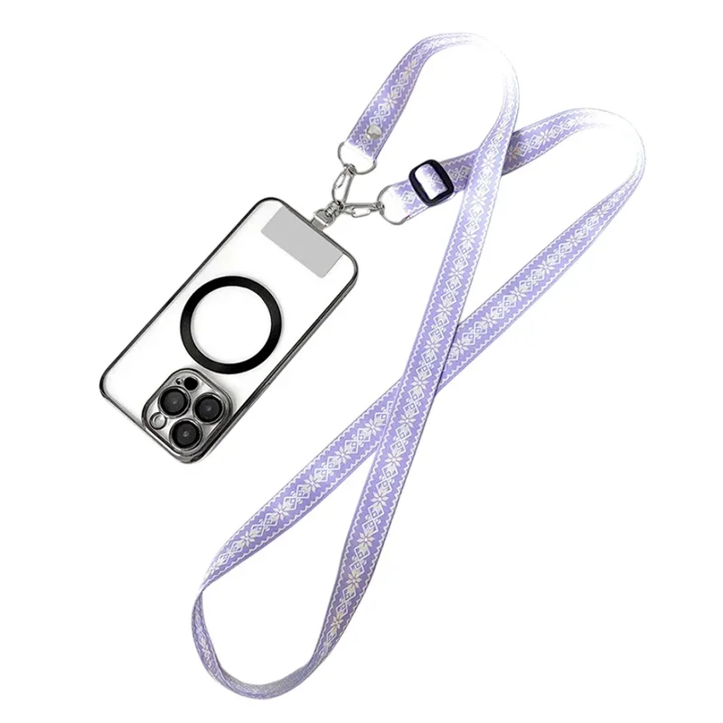 Maple Leaf Crossbody Phone Lanyard with Adjustable Anti-Lost Neck Strap