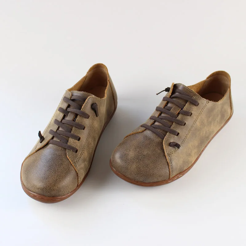 Vintage Cowhide Men's Shoes Outdoor Shoes Worn Out Effect Genuine Leather men leather shoes