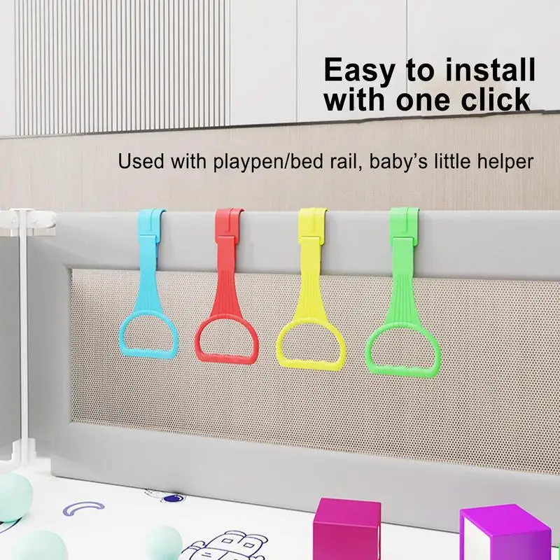 

Pull Ring For Playpen Stroller Accessories Baby Crib Stroller Ring Ergonomic Comfortable Crib Pull Rings Baby Cot Toddler ring