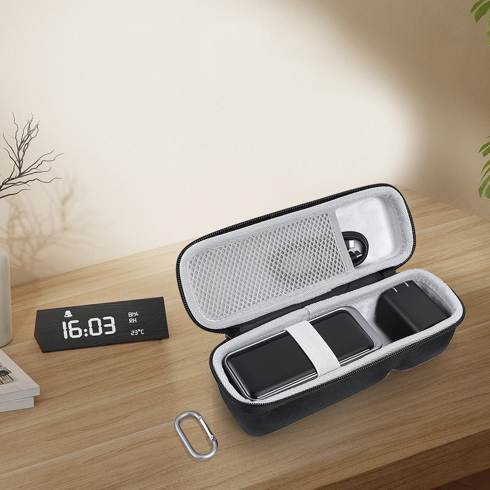 Carrying Case Shockproof Hard Travel Case EVA Anti-scratch Portable Storage Bag for Anker Prime 20000mAh Power Bank 200W&Charger