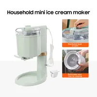 Machine à crème glacée électrique 20W 220V, machine à crème glacée automatique domestique DIY, machine à faire des cornets de crème glacée molle, des smoothies et des sundaes 2