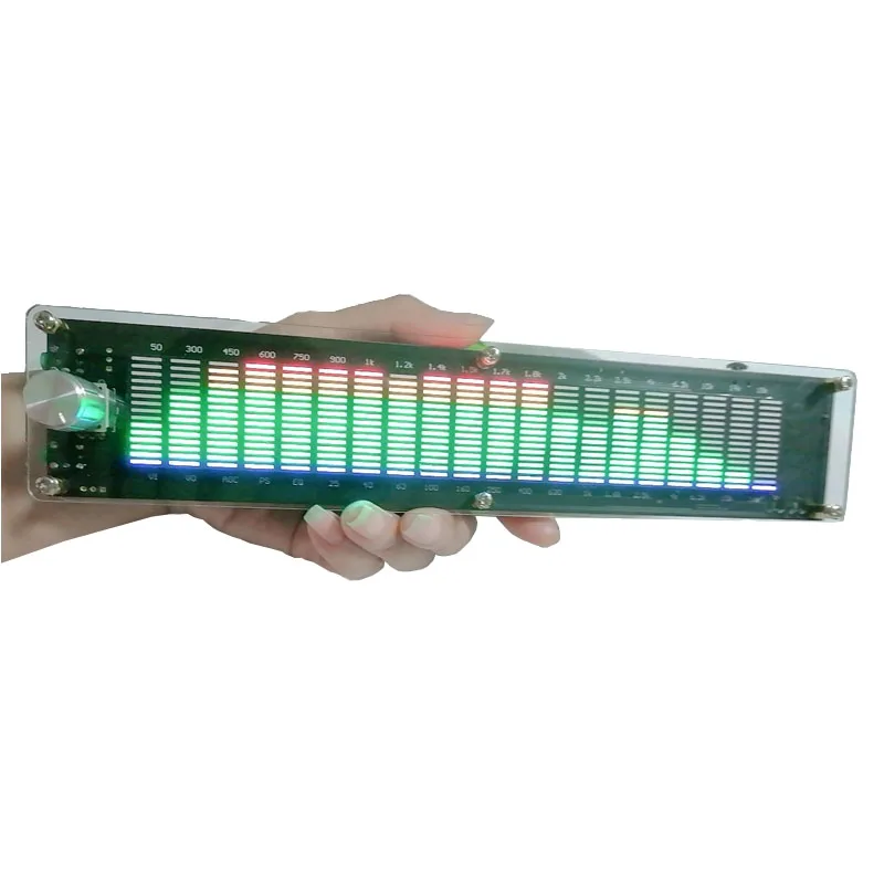 2024 New LED2015 Music Spectrum Level Light Multi-mode DSP Equalizer EQ Voice Pickup Color Acrylic Shell