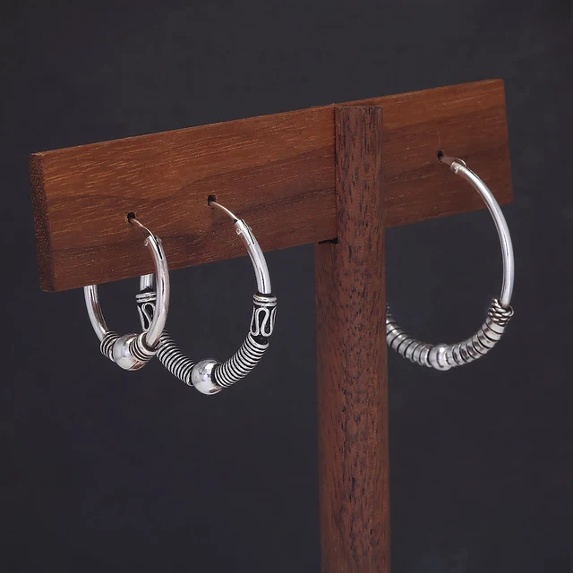 Silber Scheibe Ohrringe, Moderne Ohrringe, Runde Ohrringe, Geschenk Für Sie, Sterling Silber