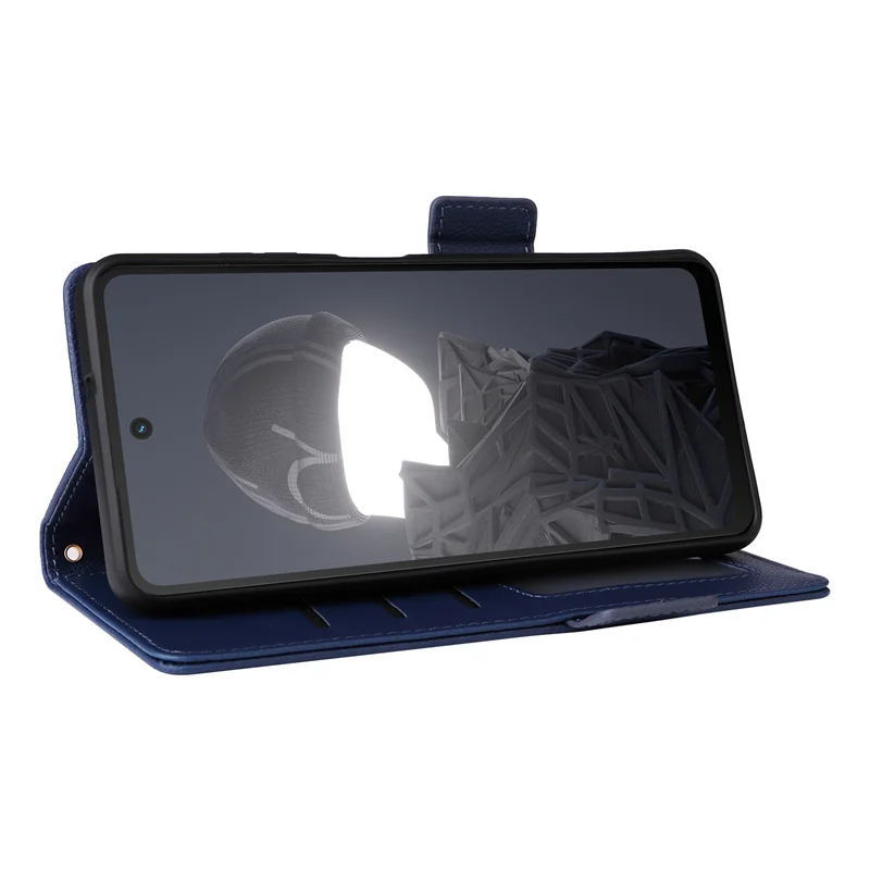 Enhanced Magnetic Wallet Phone Case with Side Buckle and Hanging Rope