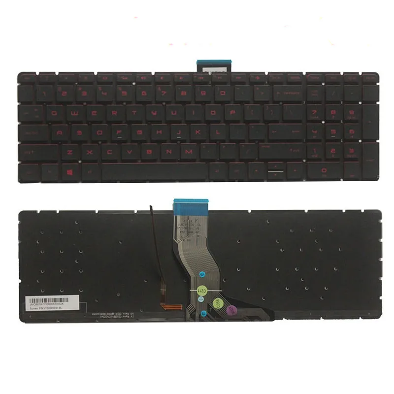 Nuovo Per Hp Omen 17-W033Dx 17-W043Dx 17-W047Nr 17-W053Dx 17-W163Dx 17-W252Nr 17-W253Dx Tastiera Inglese Per Laptop Us Retroilluminata Rossa