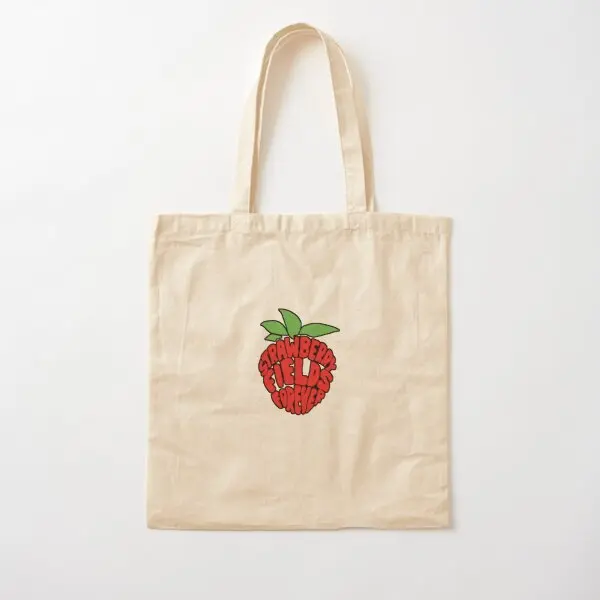 

Хлопчатобумажная Холщовая Сумка унисекс «клубника», повседневный многоразовый тоут с принтом, дизайнерская продуктовая ткань для женщин