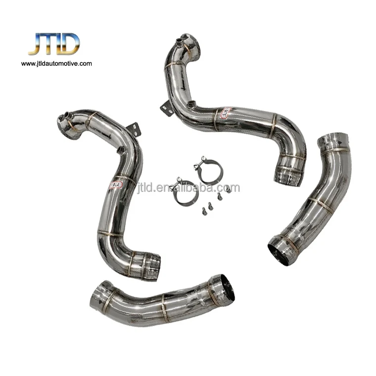 

Car Exhaust System Downpipe For Mercedes Benz C63 AMG W205 2015-2017 4.0T Stainless Steel Muffler Down Pipe DECAT