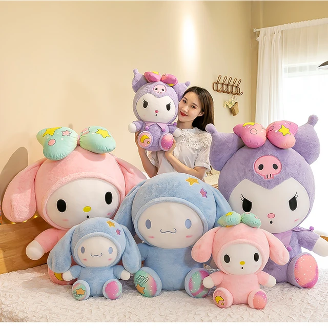 Giant Sanrio Kuromi My Melody Plush Toys Pillow Anime Stuffed Dolls Anime  Sofa Cushion Girl's Room Decoration Birthday Kids Gift - AliExpress