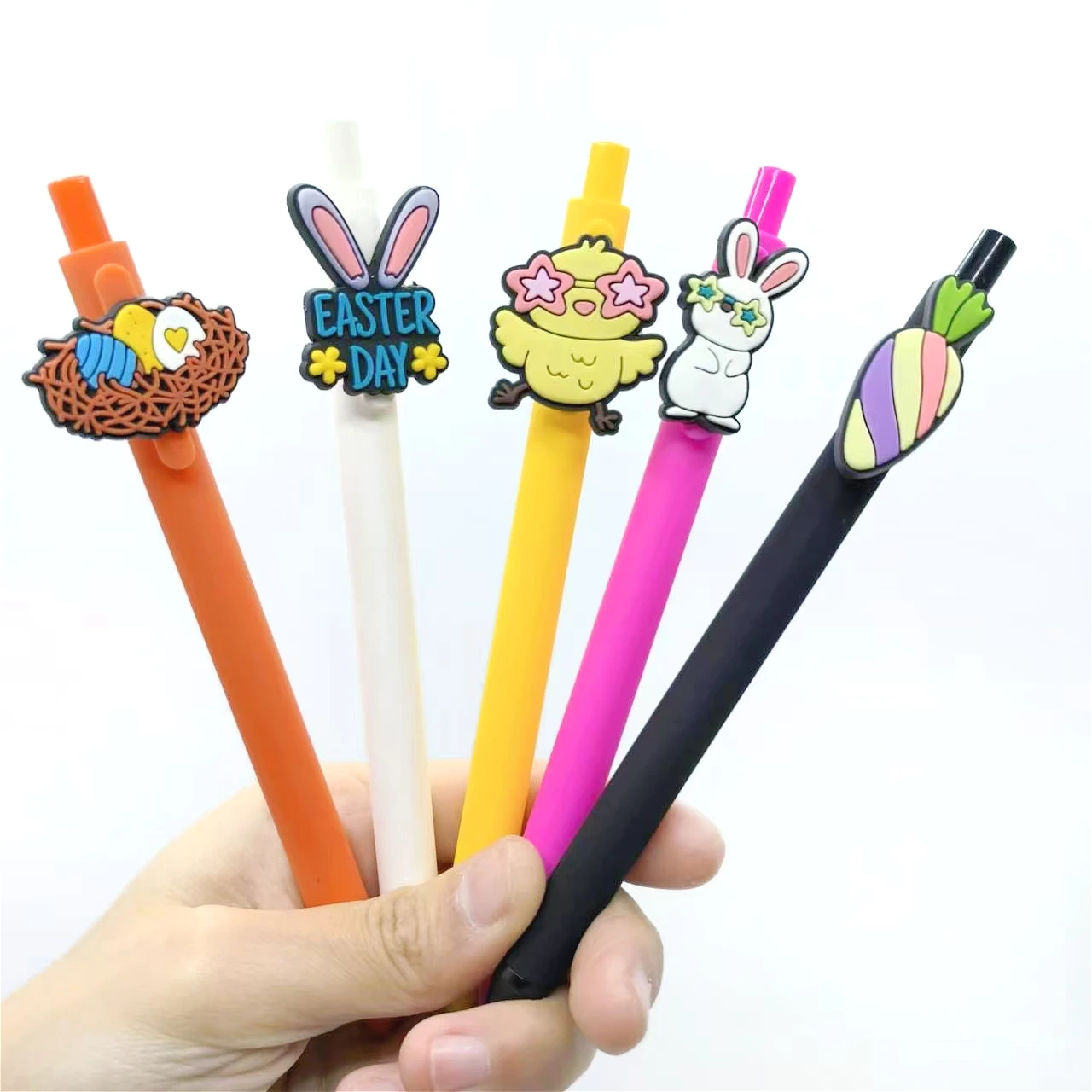 10PCS Easter patch pen, Easter series styling gender-neutral pen, creative holiday gift pen ballpoint pen, random style 4