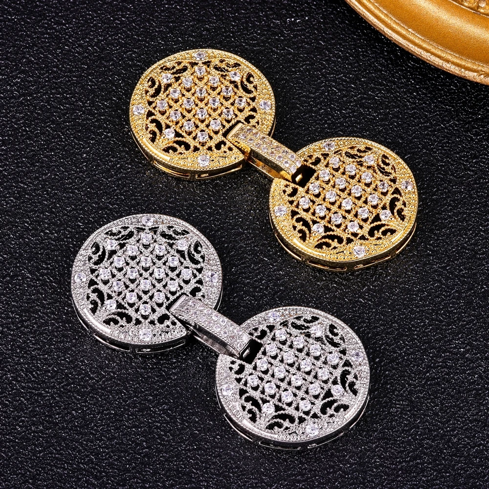 Juya DIY 바느질 비즈 쥬얼리 액세서리 18K 골드 실버 도금 장식 꽃 커넥터 패스너 후크 걸쇠 용품