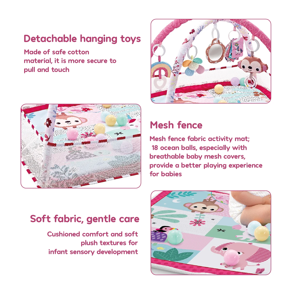 Baby Enlightenment Game Mat Crawling Blanket Early Education Activity Gym Toy Multifunctional Fence Pad Sports Fitness Frame Toy crawling blanket fitness blanket baby play gym toys