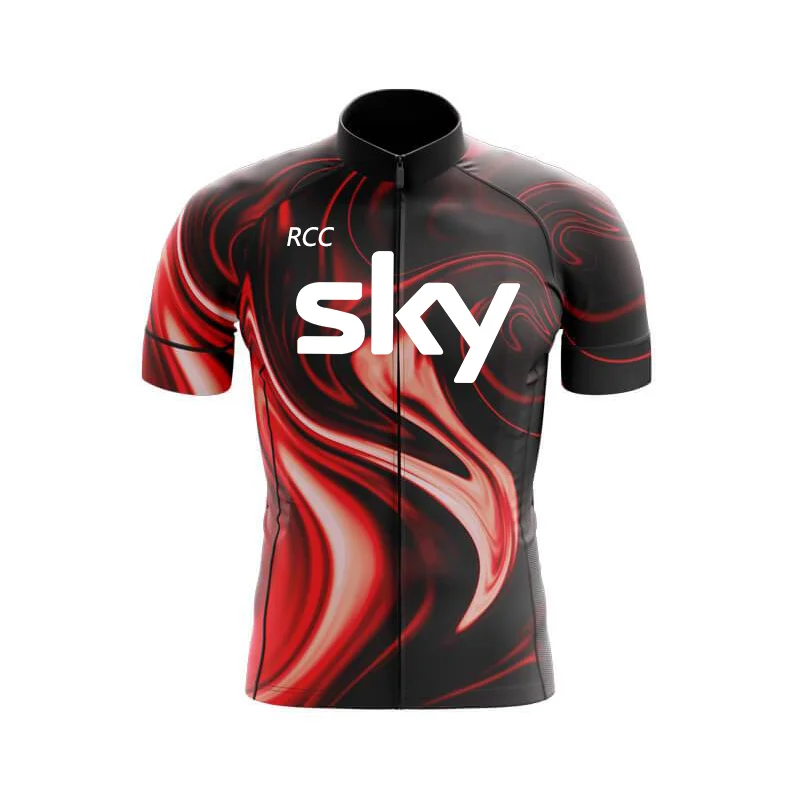 thumbnail image 1 of RCCSKY-Camiseta de ciclismo para hombre, ropa de ciclismo de manga corta, maillot de verano para bicicleta, novedad de 2024, 1 of 5