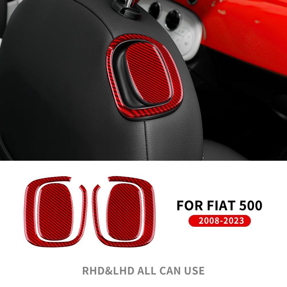 Reale Duro Adesivo In Fibra di Carbonio Per Fiat 500 Abarth 595 2012 2013 2014 2015 Auto Interni Trim Decorazione Accessori  34