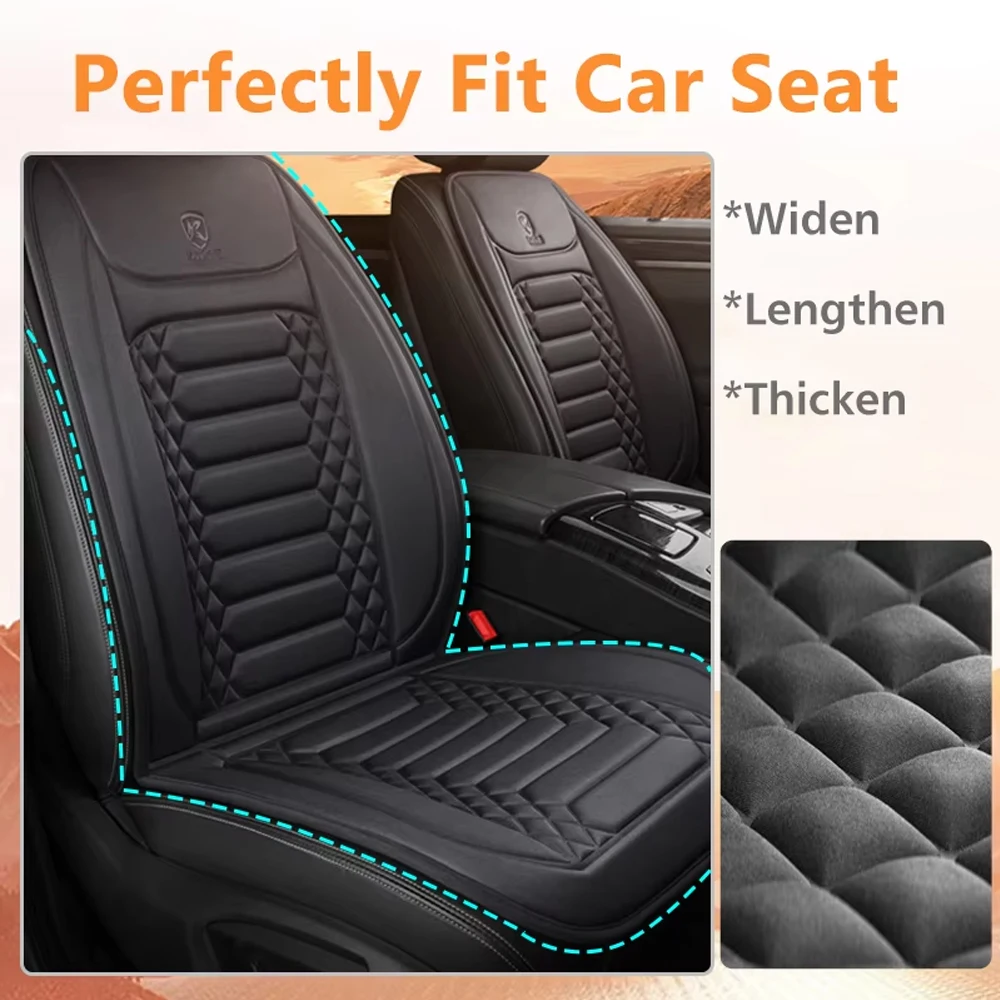 Winter Heated Car Seat Cover 12V Heating Warmer Cushion Set