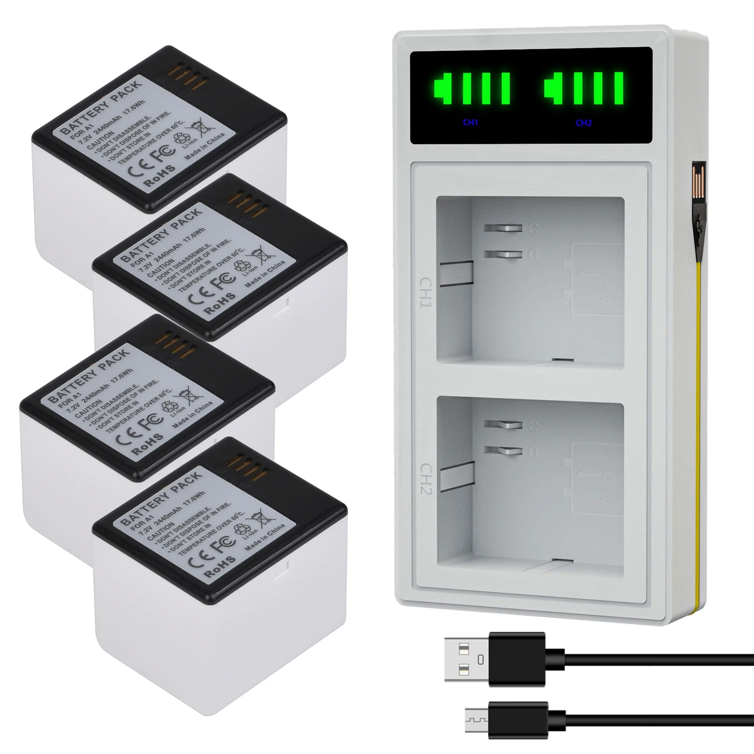Arlo Pro 2 Battery Rechargeable | Arlo 2 Battery Charger | Arlo Battery  2440mah - Digital Batteries - Aliexpress