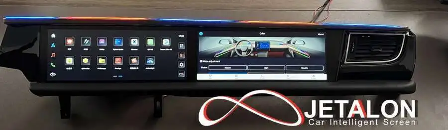 12.3+12.3inch Dual Android Screen For Porsche Macan 2011-2017 2din Car GPS Multi