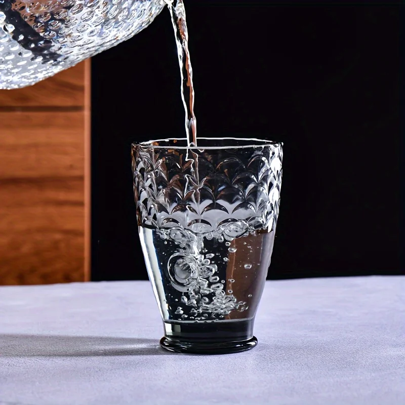 4 Piece Stylish Koi Fish Shaped Drinking Design Stackable Glass Water Cups Set