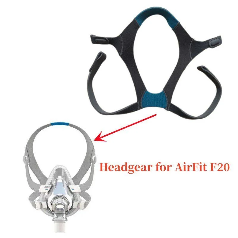 

CPAP headgear for ResMed Respirator AirFit F20 Mouth and Nose Mask Special Headband Fixed Strap Respirator Accessories