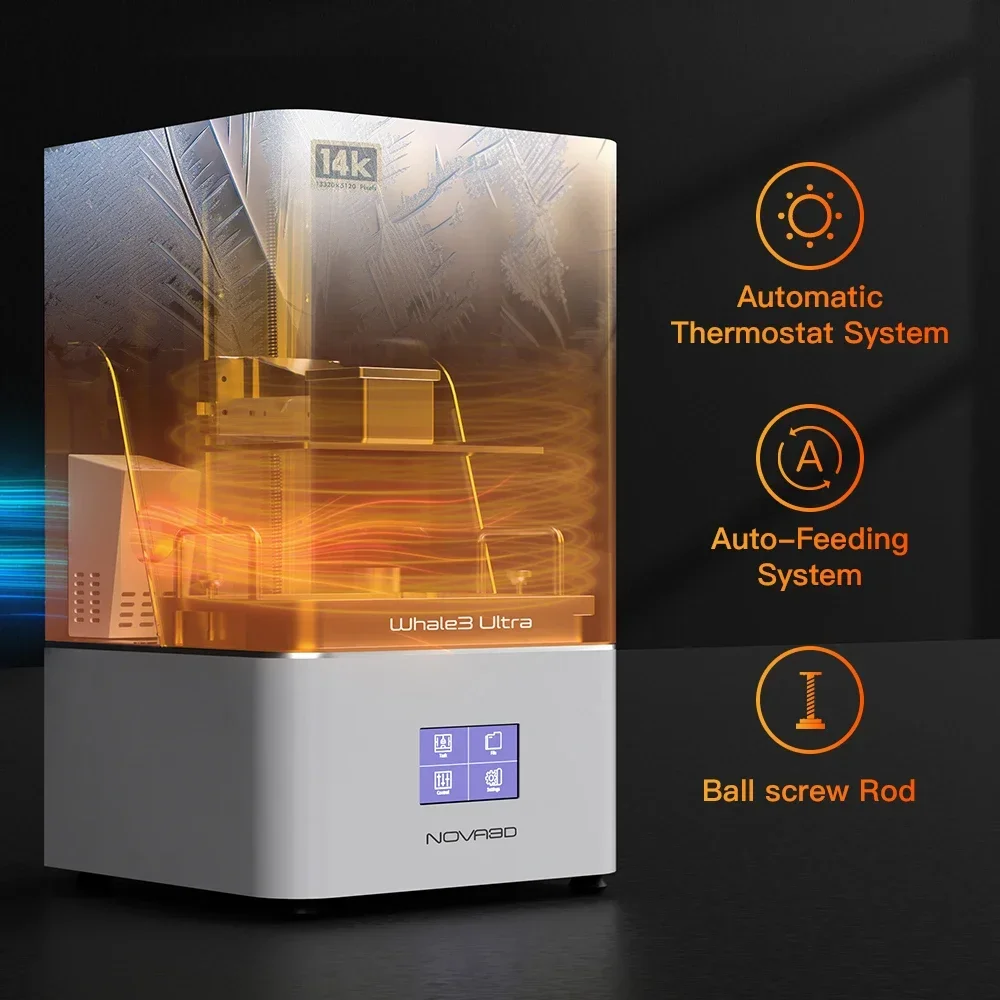NOVA3D Whale3 Ultra 14K 3Dプリンター 光造形 NOVA3D Whale3 Ultra 14K 10 Inch LCD UVdental Resin 3D Printer For