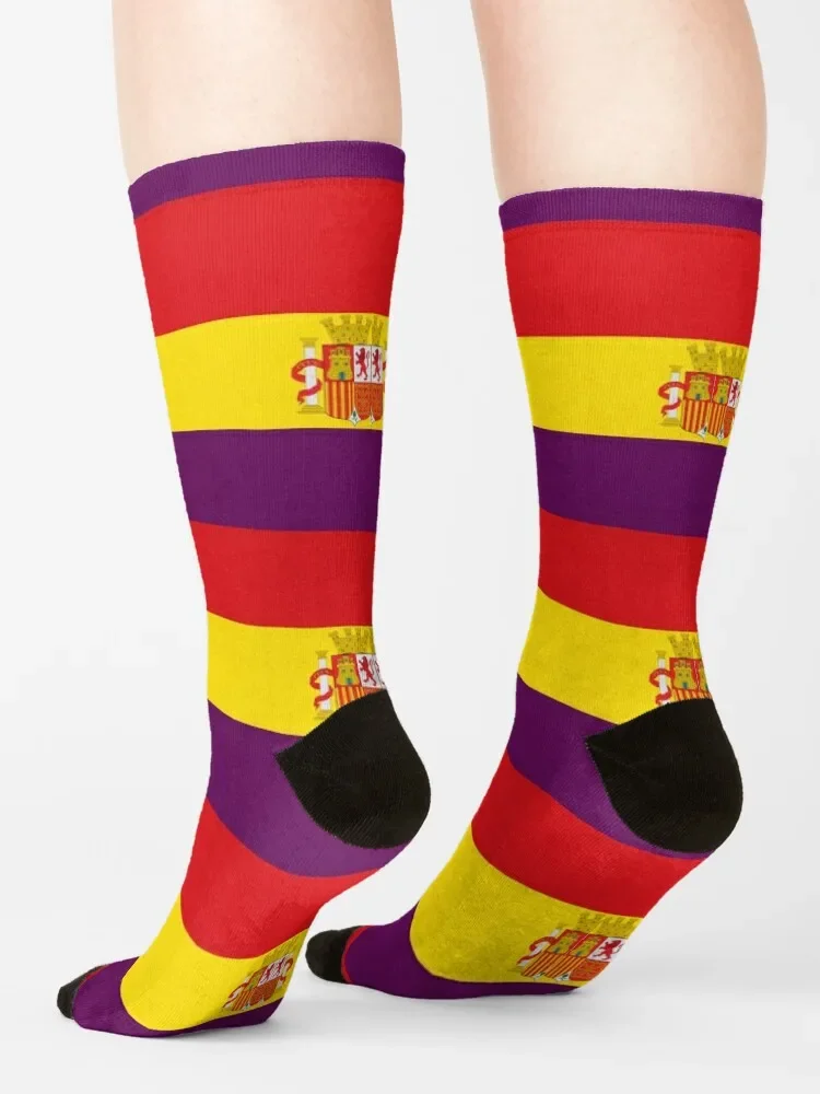 Spanish Republican flag Socks compression stockings for women sports stockings man Ankle socks woman Male sock