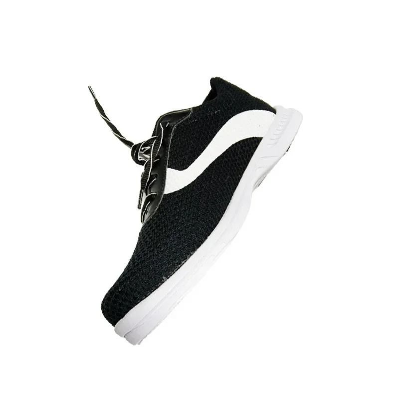 Men Women Breathable Professional Bowling Shoes Unisex Rubber Anti-slip Sole Bowling Sneakers Lace Up Leisure Athletic Footwear