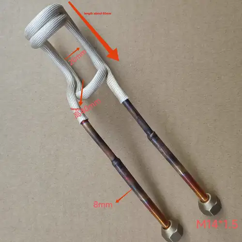 Opening U-Shaped Copper Induction Heating Coil Metalworking Welding Brazing Metalworking Heating Head for Industrial Use - Image 8