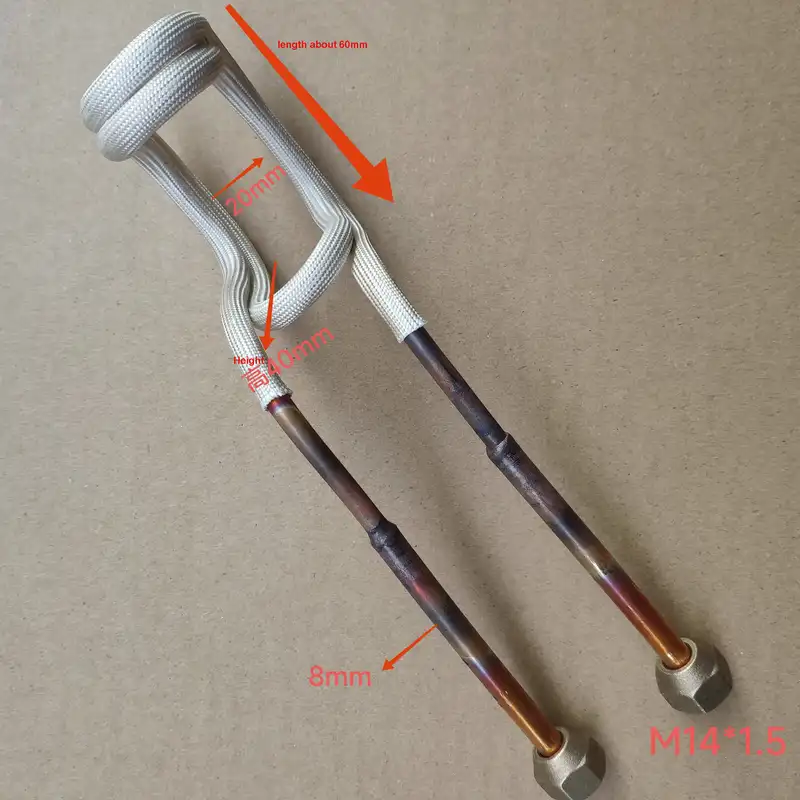 Opening U-Shaped Copper Induction Heating Coil Metalworking Welding Brazing Metalworking Heating Head for Industrial Use - Image 8