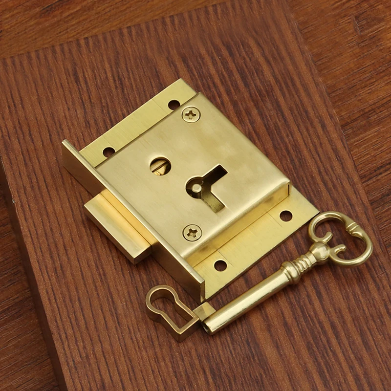 Classic Retro Brass European Antique Drawer Cabinet Locks Dresser